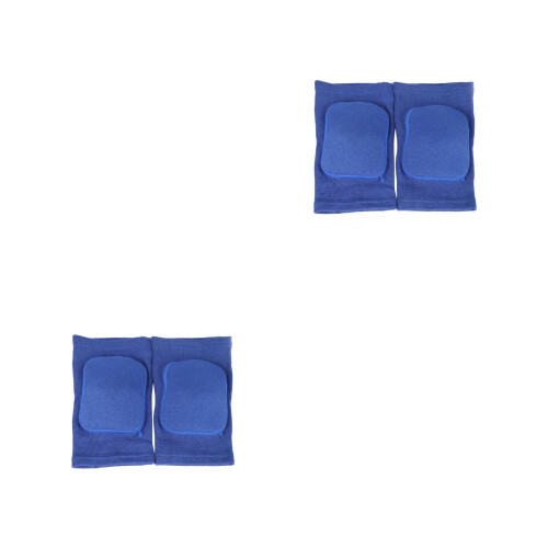 4Pcs Blue Elastic Knee Pads Sponge for Running and Workout 2