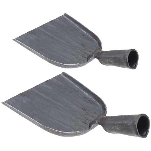 8Pcs Carbon Steel Bbq Ash Mini Dust Pan Grey Kitchen 2