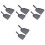 8Pcs Carbon Steel Bbq Ash Mini Dust Pan Grey Kitchen 5