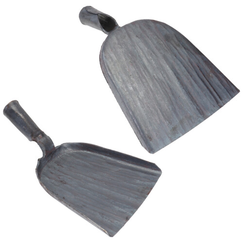 8Pcs Carbon Steel Bbq Ash Mini Dust Pan Grey Kitchen 1