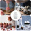 6 Pack Cake Decorating Couplers Large White Plastic Piping Bag Connectors for Easy Tip Changes 4