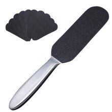 Stainless Steel Foot Callus Remover Pedicure File for Dead Skin with NonSlip Grip Wet Dry Use