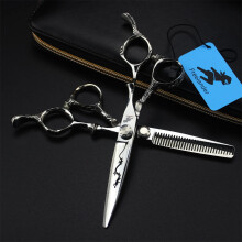 6.0 Inch Japanese Stainless Steel Hairdressing and Hair Cutting Scissors Set with Case