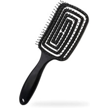 Vented Curved Hair Brush for Fast Drying and Gentle Detangling, Ergonomic Design for All Hair Types