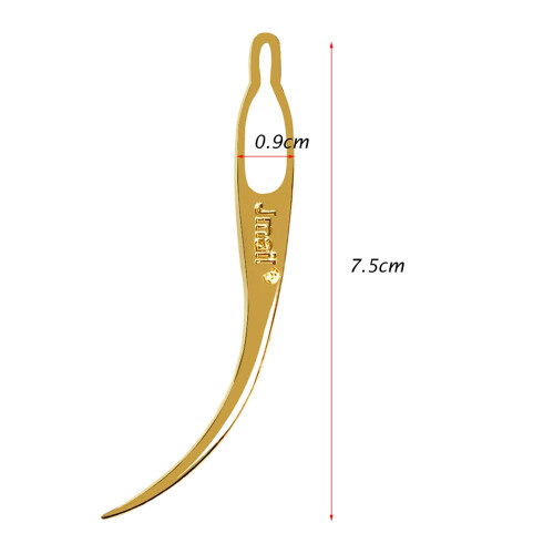 Golden Interlocking Tool for Dreadlocks with Controlled Tightening and Precision Handling 1