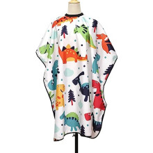 Kids Hair Cutting Cape Waterproof Breathable Fabric Adjustable Neck for Boys and Girls