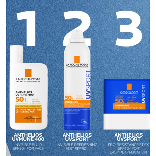 La Roche-Posay Lichaam ANTHELIOS UVSPORT onzichtbare verfrissende mist SPF50+ 200 ml 2