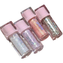 4Pcs Waterproof Glitter Eyeshadow and Liquid Glitter Eyeliner Set, Long Lasting Pigment