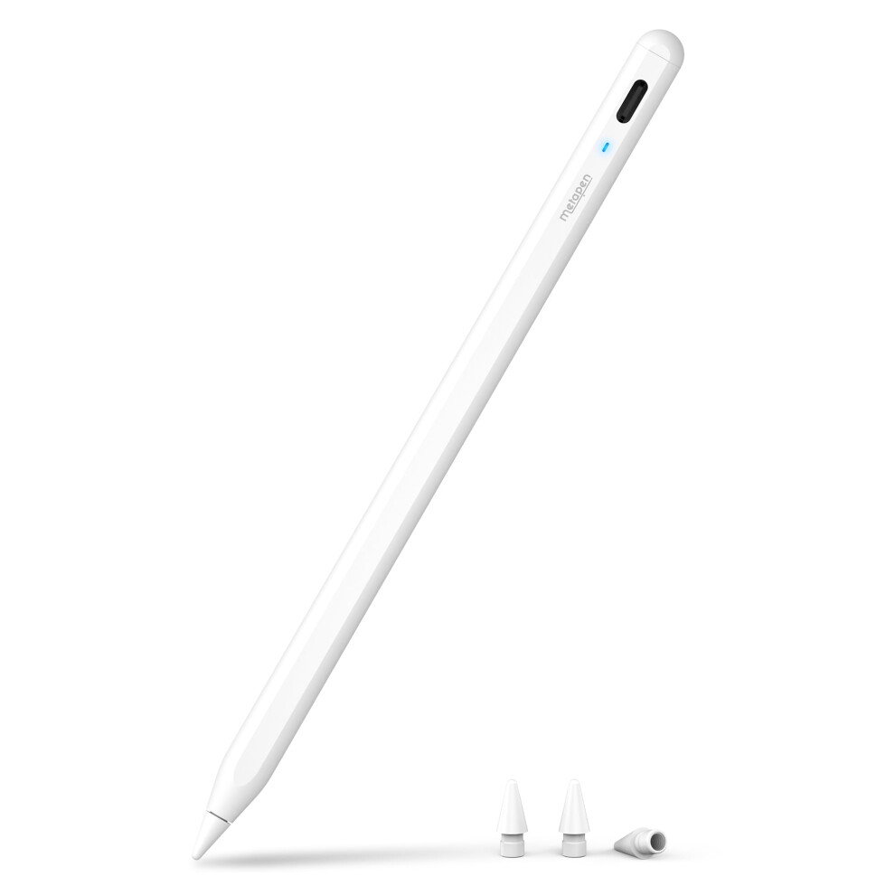 Stylus Pen With Pixellevel Precision, Tilt And Palm Rejection, Fast Usbc Charging, For Ipad White 9169991788210