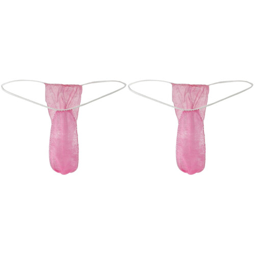 200Stk Einweg T-Back Panties Pink Weiche Damen Spa 2