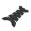 3Stk Schwarze Tank Sticker Fishbone Selbstklebend 1