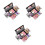 3Stk Make-Up Set Lidschatten Palette Lipgloss Blush Multicolor Farbset 3