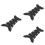3Stk Schwarze Tank Sticker Fishbone Selbstklebend 6