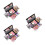 3Stk Make-Up Set Lidschatten Palette Lipgloss Blush Multicolor Farbset 7