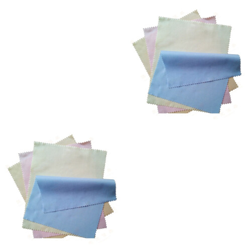 2Ensembles Lingettes Microfibres Pour Verres 2