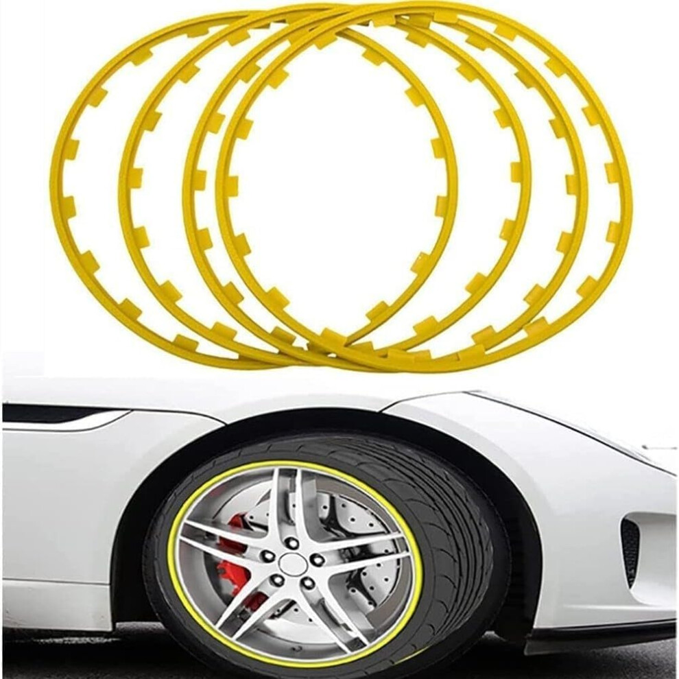 21 Inch Wheel Rim Protectors, Antiscratch And Curb Damage Prevention Rings, Universal Fit 4Pcs 9174973692164