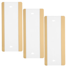 3Pièces Plaque De Porte De Bureau En Acrylique Doré Acier Inoxydable