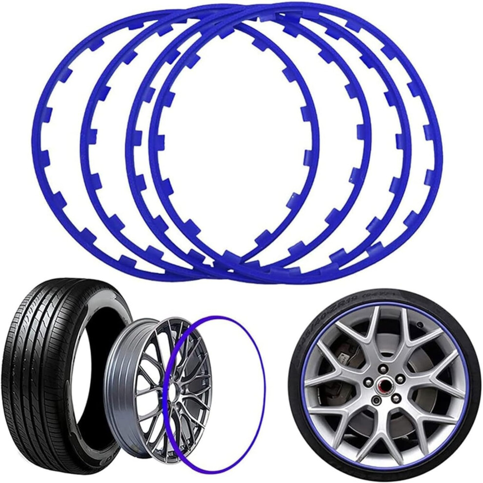 Rim Protectors 20In Universal Car Wheel Rim Guard Antiscratch Curb Damage Protection 4Pcs 9174973692249