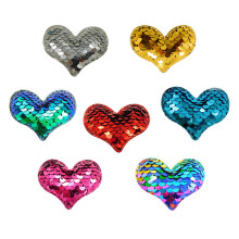 21Pc Assorted Color Love Heart Sequins DIY for Kids Handmade Decor