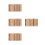 40Pcs Assorted Color Clay Texture Roller Durable Wood Hand Rolling Pin 9