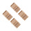 40Pcs Assorted Color Clay Texture Roller Durable Wood Hand Rolling Pin 7