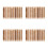 40Pcs Assorted Color Clay Texture Roller Durable Wood Hand Rolling Pin 6