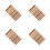 40Pcs Assorted Color Clay Texture Roller Durable Wood Hand Rolling Pin 10