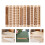 40Pcs Assorted Color Clay Texture Roller Durable Wood Hand Rolling Pin 11