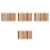 40Pcs Assorted Color Clay Texture Roller Durable Wood Hand Rolling Pin 4