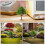 3Pcs Miniature Model Trees Plastic Green for Craft and Train Scenery 6