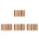 40Pcs Assorted Color Clay Texture Roller Durable Wood Hand Rolling Pin 8