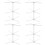 4Pcs Fondant Flower Drying Stand Collapsible Gum Paste Rack 4