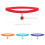 Adjustable Pet Dog Collar Wrap-Around Id Bands Assorted Colors 2