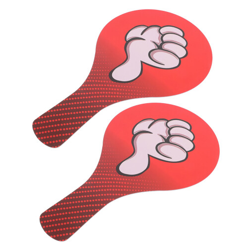 2Pcs Multi PVC Reusable Yes No Student Engagement Classroom Paddles 1