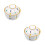 2Pcs White Ceramic Stew Bowl with Lid Durable Kitchen Storage Pot 7
