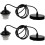 8Pcs Black Ceiling Light Holder with Adjustable E27 Screw Socket 1
