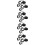 8Pcs Black Ceiling Light Holder with Adjustable E27 Screw Socket 10