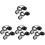 8Pcs Black Ceiling Light Holder with Adjustable E27 Screw Socket 4