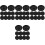 192Pcs Black Mini Christmas Tree Base Compact Plastic Tray for Display 5