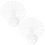 2Pcs White Plastic Fermenting Pressers Mesh Pickling Kit for Beginners 1