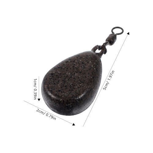 5Pcs Durable Iron Drop Shot Fishing Weights Assorted Color Accessories 1
