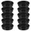 192Pcs Black Mini Christmas Tree Base Compact Plastic Tray for Display 2