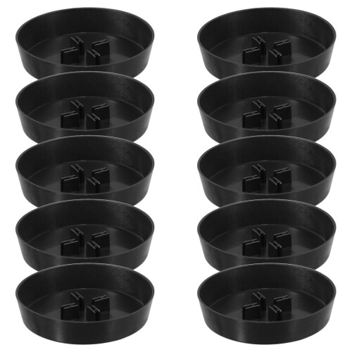 192Pcs Black Mini Christmas Tree Base Compact Plastic Tray for Display 1