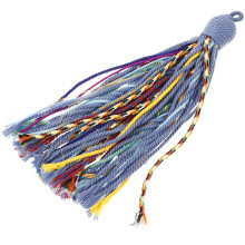 4Pcs Multicolor Cotton Tassels Boho Keychain Bag Charm Decorative Loop