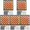 5Sets Durable PVC Foldable Chess Sets for Kids Assorted Travel Board 4