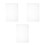 3Pcs PVC Transparent Notebook Cover Sturdy Book Protector for School 5