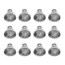 24St Zwarte Knopen, Verstelbare Alloy Taille Expander