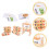 3 Sets Roterende Letterblokken Flashcards Leer Speelgoed 11