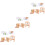 3 Sets Roterende Letterblokken Flashcards Leer Speelgoed 5