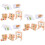 3 Sets Roterende Letterblokken Flashcards Leer Speelgoed 7